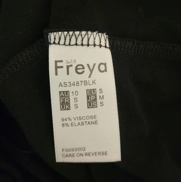 Freya Halter Neck Black Swim Cover Up Dress sz S - Picture 6 of 9